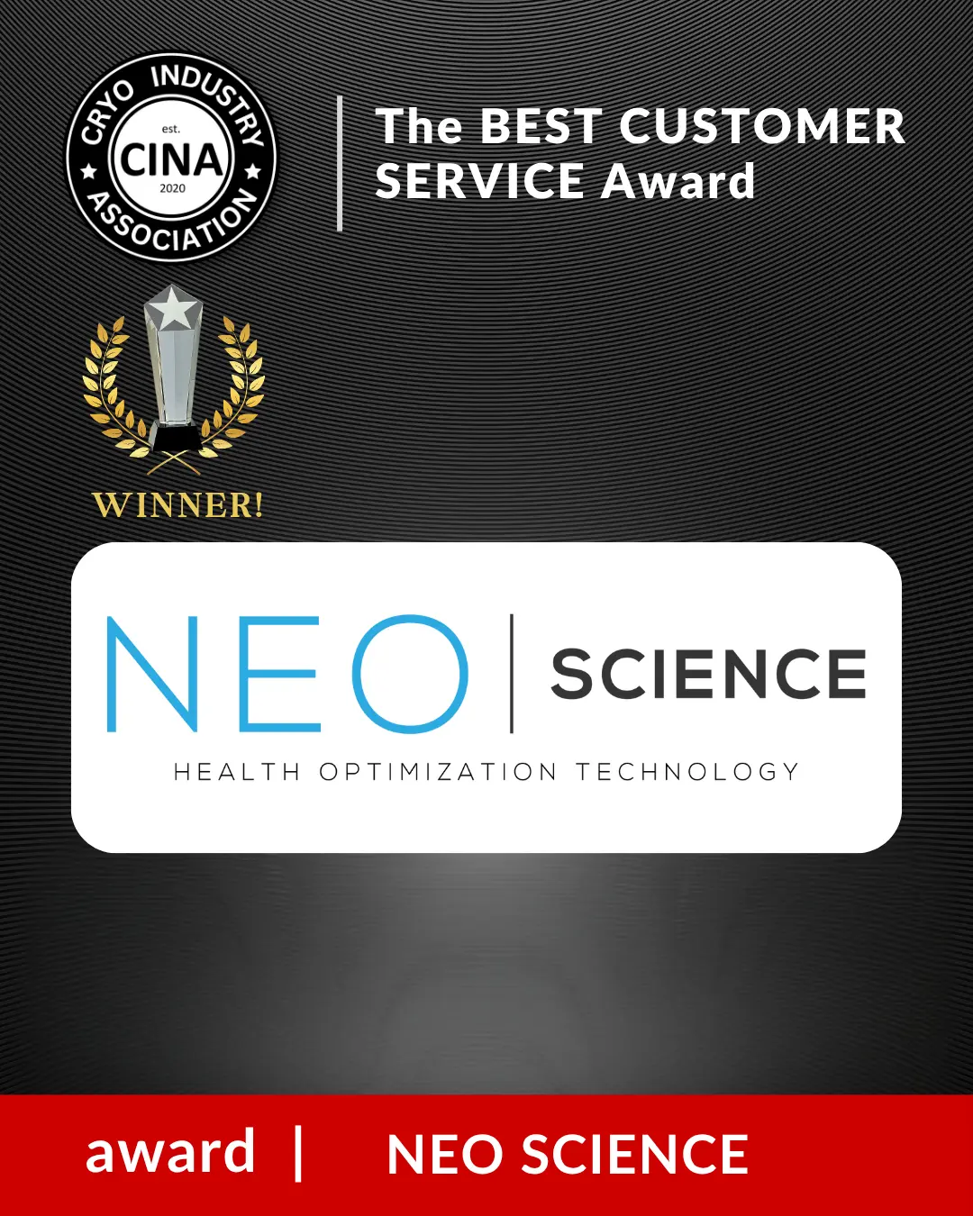 The BEST CUSTOMER SERVICE Award